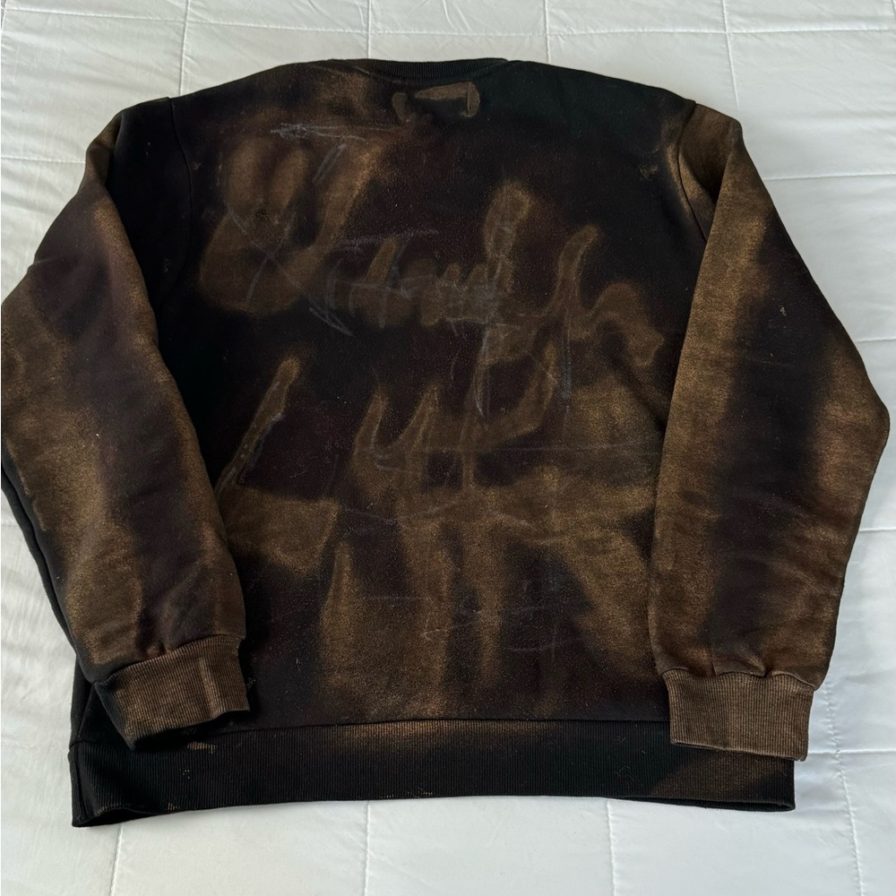 Vintage Black Bleached Crewneck Sweater - Picture 11 of 11